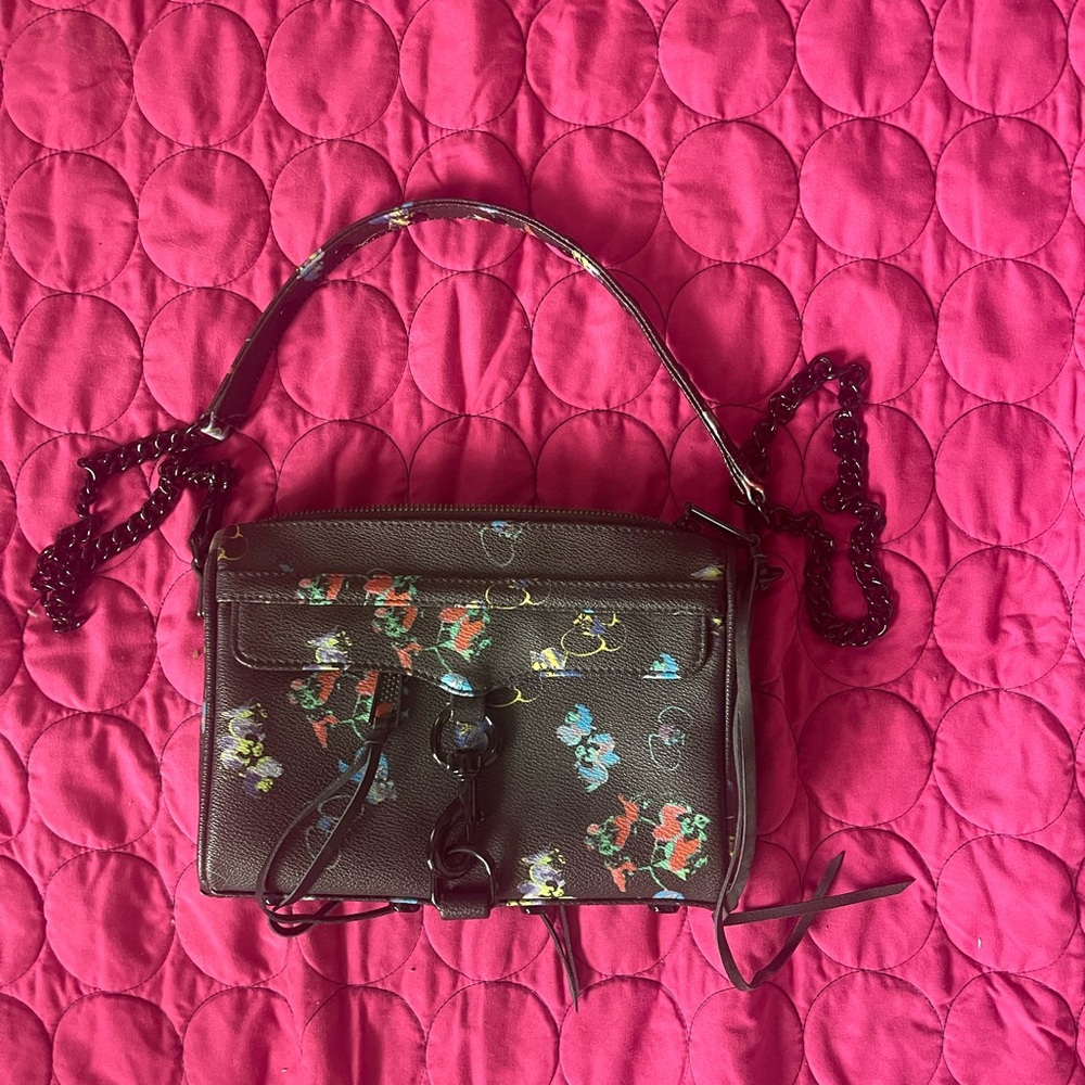 Rebecca Minkoff purse floral butterfly print - Picture 6 of 10